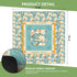 LZYRF 31.5 31.5 Chinoiserie Magnolia Blue Mahjong Mat x in, Traditional Oriental Chinese White Floral Anti Slip
