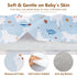 Sprouterie 2 Pack High Chair Cover for Baby Restaurant Blue and Pink Highchair Covers for Restaurant Waterproof