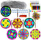 Ayhuhra 30 Sets Mandala Suncatchers Craft Kits Stained Glass DIY Window Paint Art