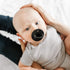 Ryan & Rose Cutie PAT Pacifier Teether - Slant Design in Black