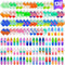 130 Pcs Pop Keychain Party Favors - Mini Fidget Toy Bulk for Birthday, Carnival, Classroom Prizes, Stress Relief Toys