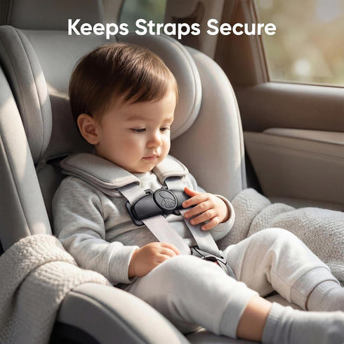 Tumkew 1 Pack) Anti Escape Car Seat Buckle Guard & Chest Harness Clip Lock - Child Safety Buckle Lock for Kids