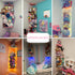 GGUO Hammock Corner Stuffed Animal Storage Net - Stuffed Animals Holder with Lights - Plush Toy Organizer Hanging