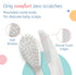 Set, 0m+ LuvLap Elegant Baby Hair Brush and Comb (White)