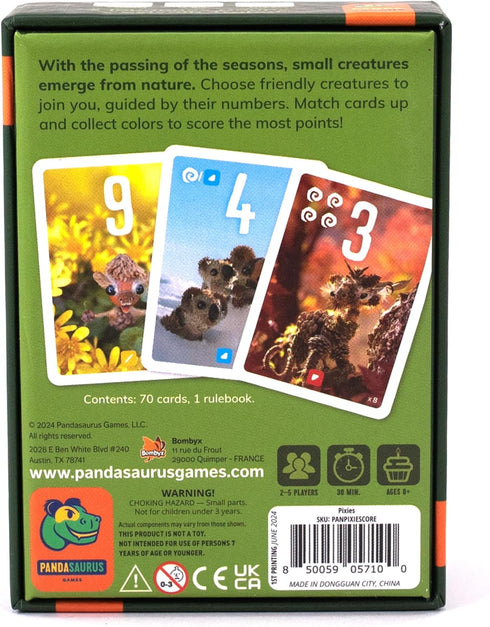8+, 2-5 30 Pixies Card Game - Colorful Card Drafting Strategy Game, Quick & Fun Family Game for Kids & Adults, Ages