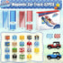 Set, 52PCS 2 3 4 5 6 7 8, Magnetic Tiles Race Track STEM Educational Magnetic Building Blocks with Race Cars