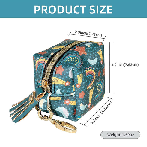 Smlpuame 4 Pacifier Holder Case,BPA Free Leather Baby Pacifier Cover Pouch,Binky Case for Diaper Bag or Purse,Holder