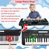 Yemona 37 3-6, 3 4 5 6 Keys Piano for Kids Age Kids Piano Keyboard with Microphone Portable Beginners Musical Piano