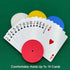 4 Piece Round Card Holders in Red, White, Yellow & Blue