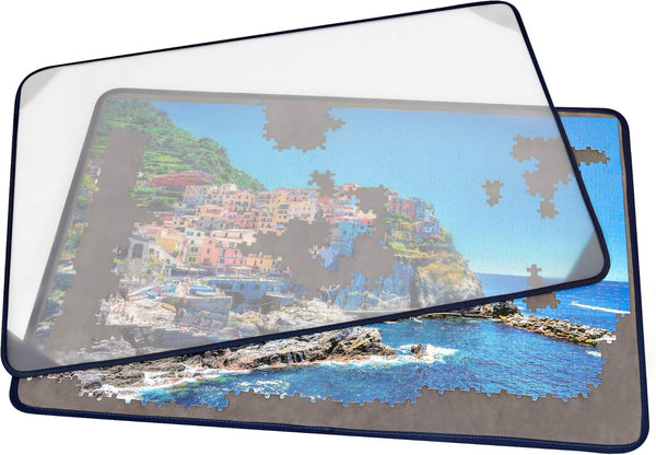 Tektalk Jigsaw Puzzle Board Portable Puzzle Mat with Dustproof Cover for Puzzle