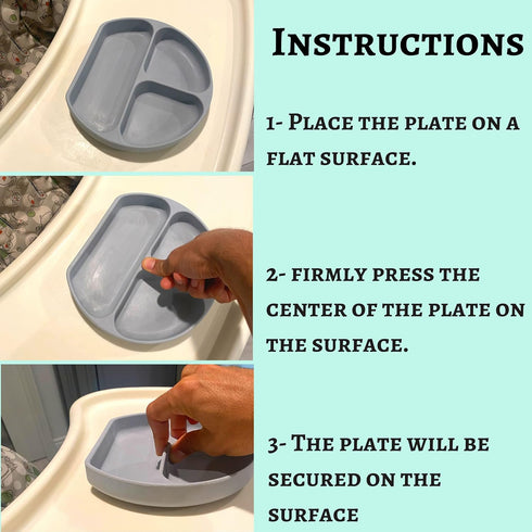 Mr. Pen Silicone Suction Plates for Toddlers, Baby, Kids with Suction