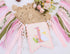 LINLULU 1st One Funny Goose High Chair Banner for Girls - Goose Birthday Decorations for Girls, Pink GooseFirst