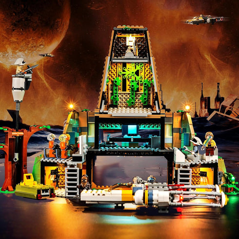 Upgraded LED Light Kit for Lego A New Hope Yavin 4 Rebel Base, Compatible with Lego 75365 (Model Not Included)