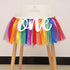 WAOUH Rainbow Banner for 1st Birthday - Highchair Banner for First Birthday
