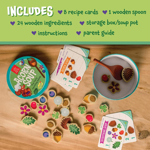 2 Peaceable Kingdom Acorn Soup Game - Educational Games for Toddlers, Includes Instructions and Parent Guide - Year Old