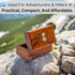 Nagina International (6 Inches, Miniature Beautiful Handcrafted Handheld Brass Telescope with Rosewood Box - Pirate