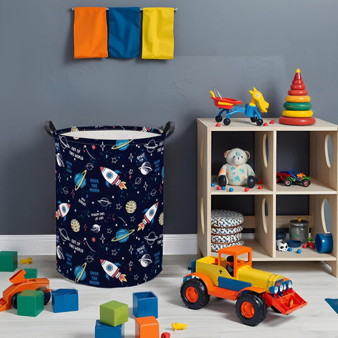 HIYAGON Kids Laundry Basket Baby Hamper for Nursery Boys Kids Hamper Cute Kids Toys Storage Bin Organizer Butterfly