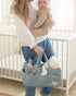 Lily Miles Baby Diaper Caddy Organizer, Quilted Nursery Storage Basket for Newborn Essentials and Diaper Changing