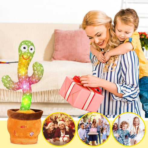 Dancing Cactus Baby Toys, Mimicking Toys with Volume Adjustable Talking Cactus, Singing Cactus for Baby Girl Toys