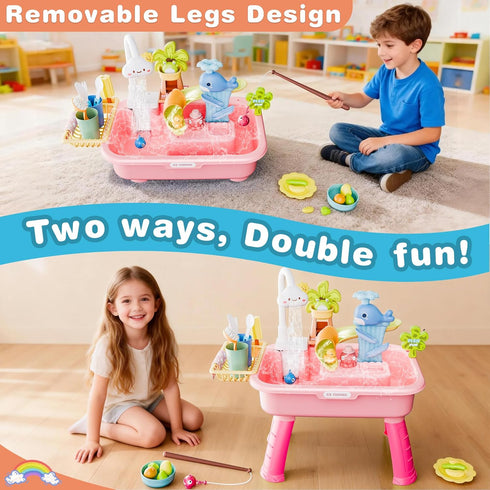 Cosminy 2026 3+, 4-8 Upgraded Water Table for Toddlers Water Table for Kids Ages with Pump, Play Sink with Running