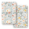 GRSSDER Stretchy Ultra Soft Jersey Knit Fitted Pack n Play Sheets Set, 2 Pack, Watercolor Flowers
