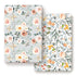 GRSSDER Stretchy Ultra Soft Jersey Knit Fitted Pack n Play Sheets Set, 2 Pack, Watercolor Flowers