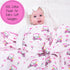 100% 47 47 Inches, 6 Cozy LollyBanks Muslin Baby Blanket, Cotton Baby Quilt for Girls, Large x Layers Soft