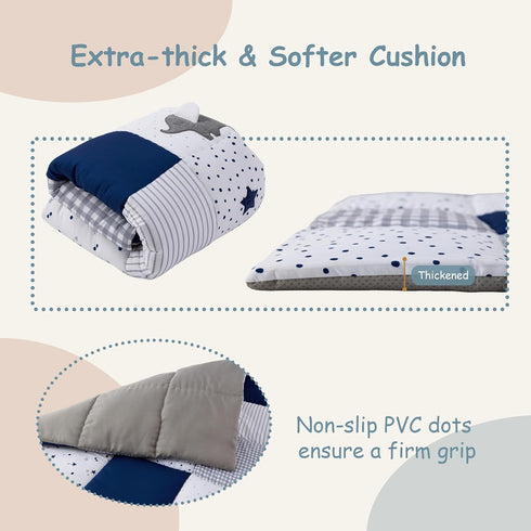 50x50 UTEX Baby Play Mat for Floor, Playpen Mat, Thick Cushioned Play Mat for Baby and Infants, Non-Slip & Machine