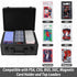 Aluminum Alloy Graded Card Case - Compatible with 100 Card Slabs, Fits PSA, CSG, BGS, and Top Loaders