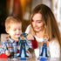 Atoylink Wooden Magnetic Dress Up Dolls Pretend Play Set, 40+ Pcs Occupations Community Helpers for Toddlers