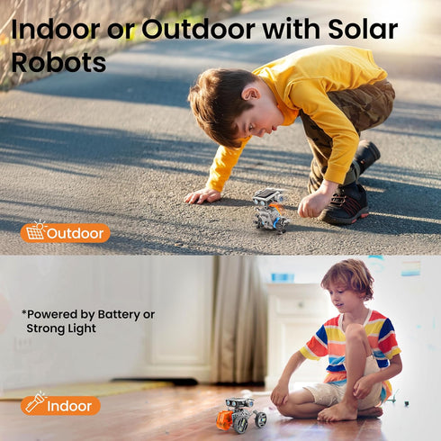 Sillbird 8-13, 15-in-1 212 Solar Robot Building Kit STEM Gift for Boys Aged DIY Science Educational Robotic Toy