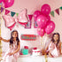 Hicarer 6 Pcs Pink Bow Balloon, 35 Inch and 15 Inch Polka Dot Foil Balloons for Birthday Wedding Theme Party
