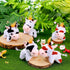 Stuffed Cows, 12 Pieces Assorted Plush Toy Figures, Animals for Holiday Back to School Party Favors, 3.2 x 3 Inch