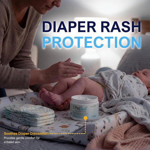 16 oz MED PRIDE Skin Protectant Diaper Rash Ointment Zinc-Oxide Diaper Rash Cream For Babies With Vitamin A, D & E