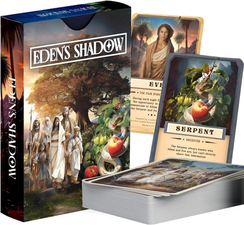 Eden's Shadow Christian Card Game for Youth Groups, Fun Interactive Play with Social Inference and Bluffing
