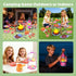 Set 50 3-5 Kids Camping Toys PCS with Campfire, BBQ Grill, Food Toy and Lantern Kids Camping Gear with Storage Bag