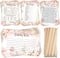 Fumete Birthday Party Games - 100 Pcs Who Knows The Birthday Girl Game with 20 Pencils, Girly Birthday Cards Set for