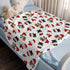 SqtmuHLuo 60x80inch Red Christmas Snowman Baby Blanket for Boys Girls Christmas Watercolor Cute Snowman Holiday Neutral