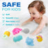 6PCS 1-3, 2-4, BenBen Bath Toy, Color Changing Bath Toys for Kids Ages No Holes Baby Bath Toys for Toddlers Ocean Sea