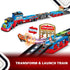 BuddyBight Set 2-4, w/54 Inch 12 Set 4-8 3+ Train for Toddlers Carrier Toy Trucks Foldable Race Track, Diecast Cars