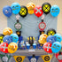52 Set 12 Inches PANTIDE Pcs Railroad Crossing Train Balloons Latex Balloons Bouquet with Ribbon Railway Choo Choo