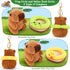 2PCS Swimming Achwishap Capybara Plush Keychain,Cute Keychain Capybara Stuffed Animal,Soft Capybara Plush Toys Key