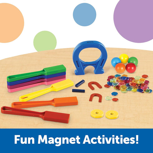 Learning Resources Super Magnet Lab Kit - 119 Pieces, STEM Toys for Kids Ages 5+, Science Learning Activities