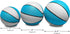 Botabee Official Size 9.4" Diameter Pool Basketball - Size 7 Waterproof Ball for Pool & Outdoor Play - White and Blue