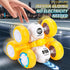 CDDZSW 6 360 3-6 3 4 5 6,Push 3-5 Rounds Inertia Rotating Stunt Car Toys Year Old Kids Pull Back Truck for Toddler Boys