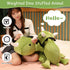 13.8 Inch, 1.6 Lbs SQEQE Weighted Dinosaur Plush, Weighted Dinosaur Stuffed Animal, Dino Plushies Pillow Toy Gift