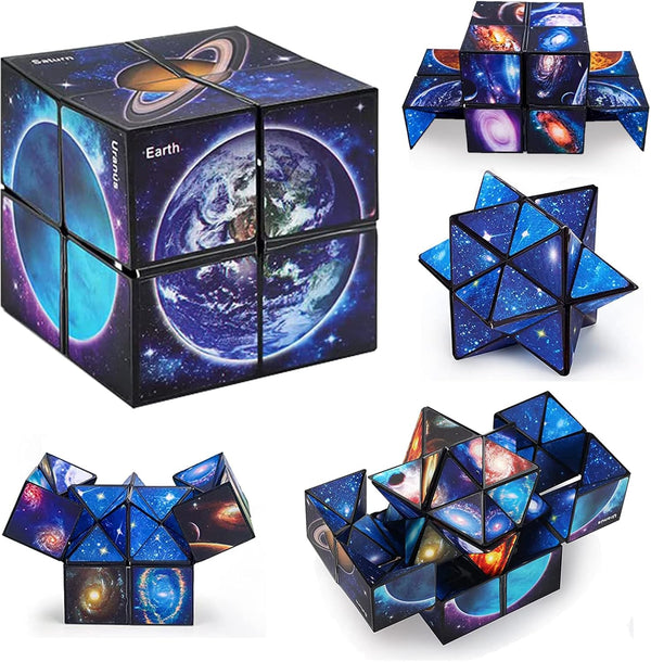 Infinity Cube Fidget Toy for Kids - Gifts for Boys and Girls Ages 8-12, Fun Star Cubes for Birthday Presents