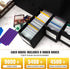 Trading Card Storage Box with 9-600 CT Boxes & 48 Dividers, 9000+ Organizer for TCG, YuGiOh, MTG, Baseball