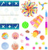 24 Sunny Days Entertainment Piece Fidget Box, Sensory Toys with Storage Container, Party Favor, Treasure Box, Carnival