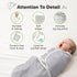 3-Pack 0-3 KeaBabies Organic Baby Swaddle Sleep Sacks - Swaddles for Newborns, Infant Months, Baby Girls, Boys, Soft